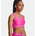 thumbnail image 3 of Top deportivo Under Armour Crossback impacto medio para mujer, rosa, 3 of 9