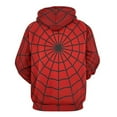 thumbnail image 3 of Spider Web Men's Women Vintage 3D Hooded Sweatshirt - All-Season Loose Fit Streetwear, 3 of 6