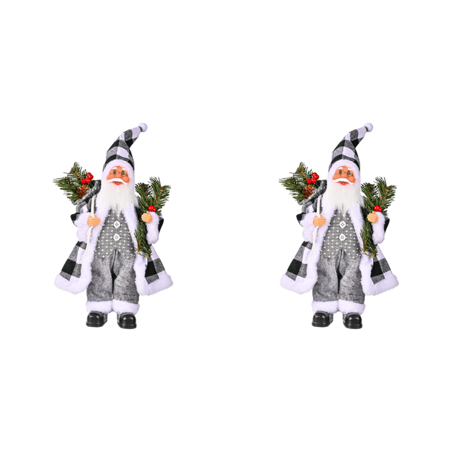 Navidad Papá Noel Sosteniendo Regalos Nuevo ()