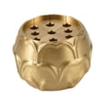 thumbnail image 3 of Porta incienso Base para quemar incienso Quemador de incienso de salvia y varillas Quemador de incienso de loto Oro 3mm, 3 of 9