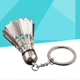 thumbnail image 2 of Badminton Keyring Metal Keychain Cool Car Keyring Purse Bag Decoration Creative Gift Keyfob, 2 of 3