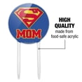 thumbnail image 6 of Acrylic Superman Super Mom Shield Logo Cake Topper Party Decoration for Wedding Anniversary Birthday Graduation, 6 of 7