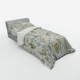 thumbnail image 3 of Ambesonne Floral Bedding Set 4 Pcs, Vintage Garden Plants, Queen, Reseda Green Beige, 3 of 3