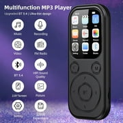 MP3 Player,Bluetooth Music Player with 32GB Memory Card,Earphone,Build-in Speaker/Photo/Video Play/FM Radio/Voice Recorder,BT5.4 Portable Music Player Supports up to 128GB for Kids,Running,Walking