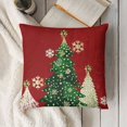 thumbnail image 3 of SHANXI Christmas Decorative Decoration Home Party Red Cushion Case for Couch Sofa 20x20in, 3 of 5