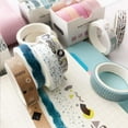 thumbnail image 6 of Decorative Washi Tapes Set 5 Rolls, Skinny Adhesive Tapes for DIY Projects, Planners, Gift Wrapping, Stationery, Sakura Cherry Blossom Theme, Pink, 6 of 6