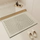 thumbnail image 5 of Alfombras de baño, alfombras para sala de estar, lujosa alfombra de baño de diatomita de estilo cremoso, absorbente de agua, antideslizante, resistente al desgaste, para ducha, inodoro., 5 of 7