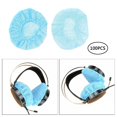 thumbnail image 4 of 1 par de sanitarias blancas no tejidas para auriculares, elásticas desechables, desodorizantes y lavables a prueba de gérmenes, para S shamjiam Funda para auriculares, 4 of 9