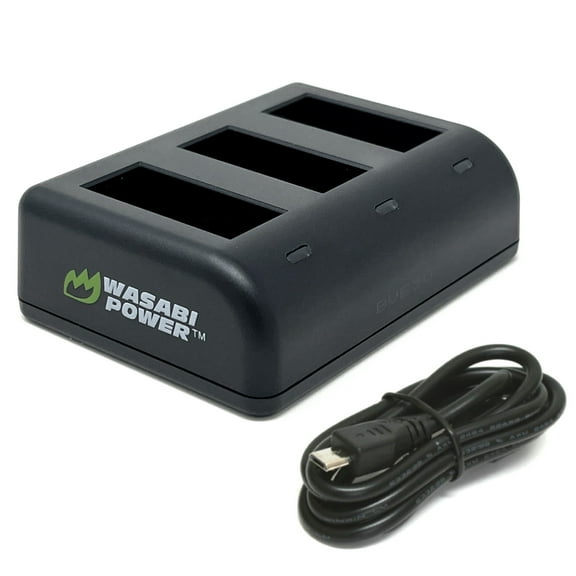 Wasabi Power Triple USB Battery Charger for GoPro MAX, ACDBD-001, ACBAT-001