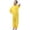 a-Yellow123, variant on FINALGANG Kids Solid Color One Piece Rain Suit Hooded Design Button Closure Waterproof Fabric All Weather Rainwear For Boys Girls Pink 4-5 Years