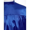thumbnail image 5 of vastwit Kids Boys Praise Dance Shirt Satin Pullover Top Long Sleeve Church Liturgical Worship Dancewear Royal Blue 16, 5 of 7