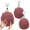 Red, variant on Leodye 3 Pcs Fuzzy Ball Hand Towels, Microfiber Chenille Hand Towel Balls for Bathroom with Hanging Loop, Soft Fast Drying Decorative Hand Bath Towels
