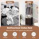 thumbnail image 5 of GETHFSA Freestanding Closet Organizer with Shelves & 3-Position Hanging Rod, Metal Clothing Rack with 3 Fabric Drawers, Space-Saving Wardrobe Storage for Bedroom, Entryway, Hallway – Black/Brown, 5 of 9
