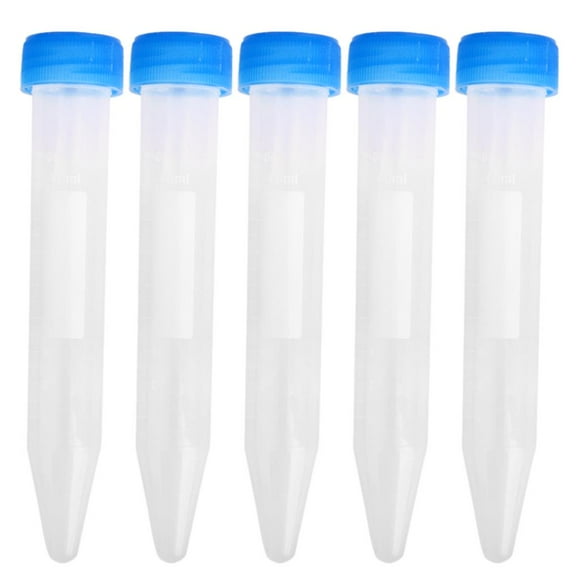 5pcs 10ml / 15ml / 50ml Cilindro Tubo de centrífuga Prueba de laboratorio con tapas shamjiam none