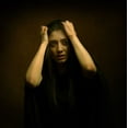 thumbnail image 2 of Hasheminasab, Moein 26x26 White Modern Wood Framed Museum Art Print Titled - Persian Girl, 2 of 4