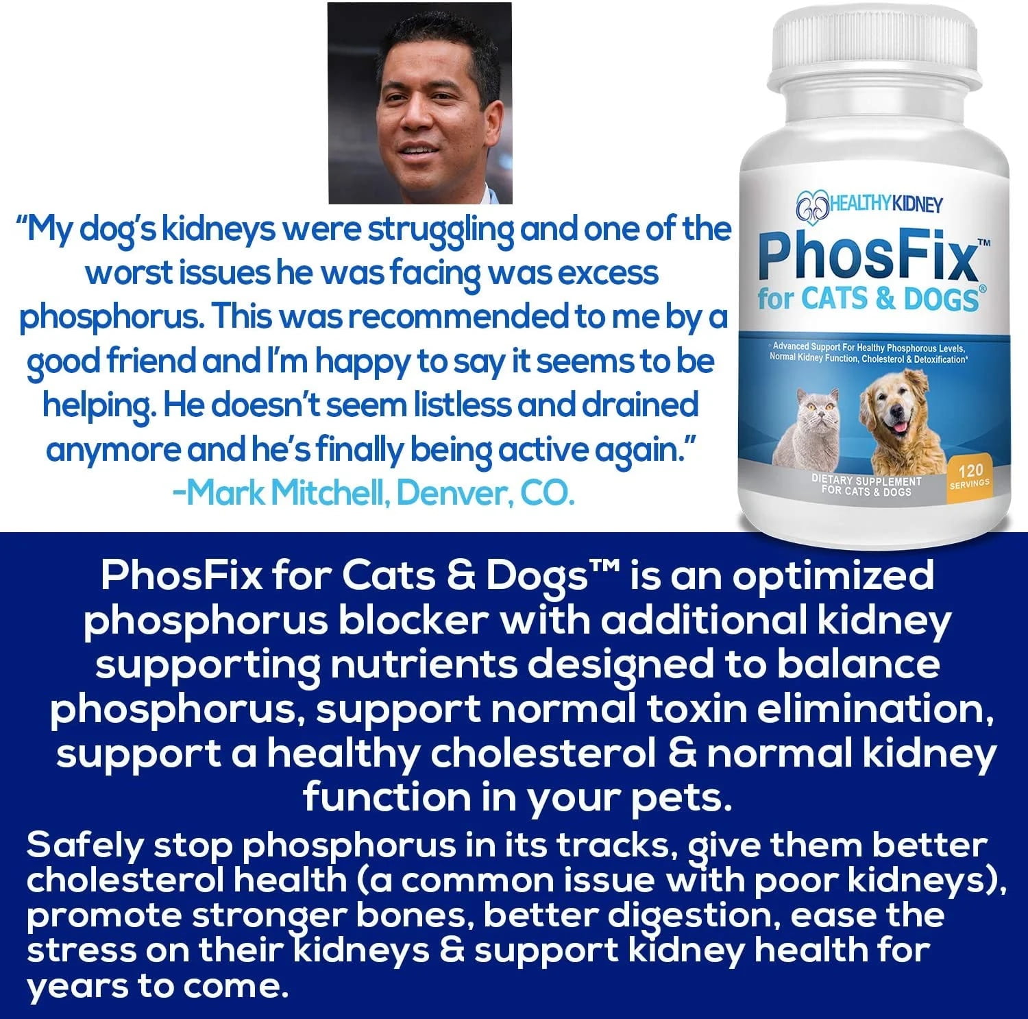 Health Kidney PhosFix for Cats & Dogs: Restores Kidney Health Naturally