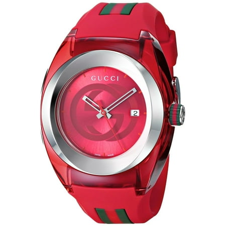 Gucci Sync XXL Red Rubber Unisex Watch YA137103