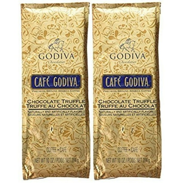caf godiva chocolate truffle ground coffee two 10 oz. bags Walmart