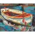 thumbnail image 3 of Vertentes, Jeanette 24x20 Black Modern Framed Museum Art Print Titled - Solo Boat, 3 of 5