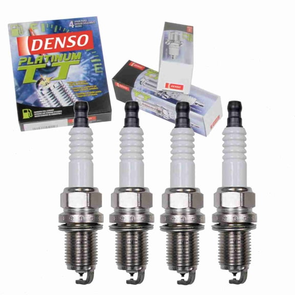 4 pc DENSO Platinum TT Spark Plugs compatible with Subaru Outback 2.5L H4 2000-2010