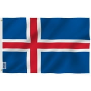 ANLEY 3x5 Foot Iceland Flag - Iceland National Country Flags Polyester