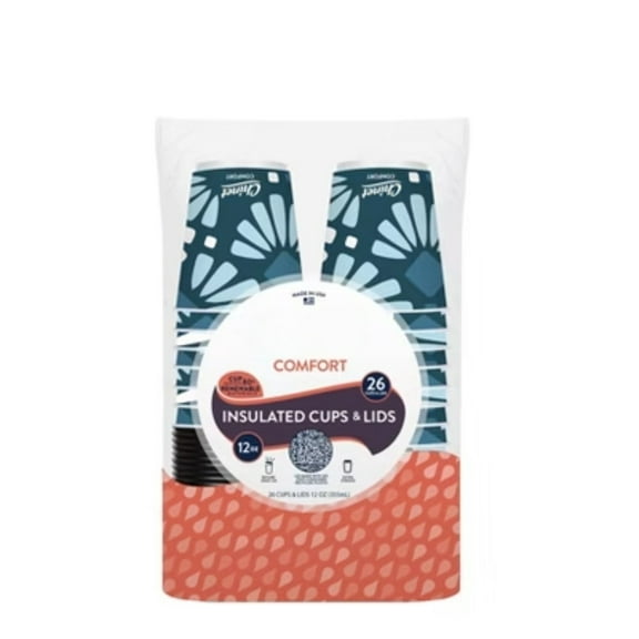 12oz Comfort Disposable Cups - 26ct Value Pack