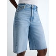 thumbnail image 4 of Scoop Women's and Women's Plus Denim Bermuda Shorts, Sizes 0-26W, 4 of 5