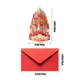 thumbnail image 4 of JOGZMZ Christmas Greeting Cards, 3D Pop-up Greeting Card with Envelopes, Christmas Gifts Sending Blessings to Friend ( Christmas Tree ), 4 of 6