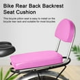 thumbnail image 3 of Yanerim Bicycle Rear Back Seat Cushion with Backrest Waterproof Simple Installation Universal Soft Thick Sponge Seat Cushion, 3 of 8