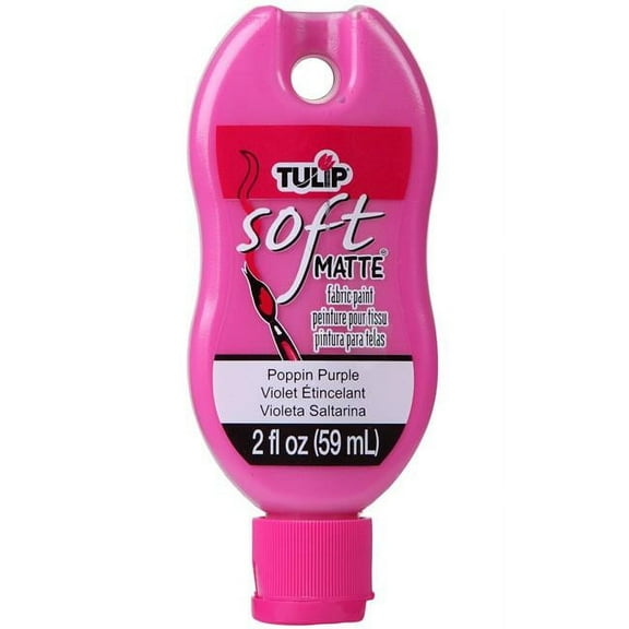 Tulip Soft Matte Fabric Paint 2oz-Poppin Purple