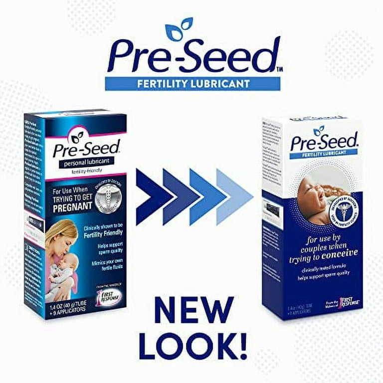 6 pack) Pre-Seed Conception Fertility-Friendly Personal Lubricant 1.4 oz, 9  Count