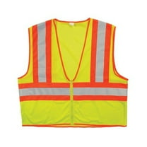 TruForce™ Two-Tone Mesh Safety Vest, 4X-Large, Lime, 1/Each