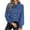 Blue, variant on asdoklhq Womens Plus Size Long Blouses,Women Ladies Zipper Button Long Sleeves Loose Chiffon Shirt Clothing