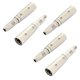 thumbnail image 1 of 5 uds Xlr 3 pines macho a 6,35mm 1/4 "adaptador de Audio estéreo Jack hembra, 1 of 5
