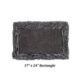 thumbnail image 3 of Better Trends 17" x 24" Premium Bathroom Rug 100% Cotton, Ultra Soft Bath Mat, Water Absorbent, Non-Slip Ruffle Border (Gray) Shaggy Border Collection, 3 of 6