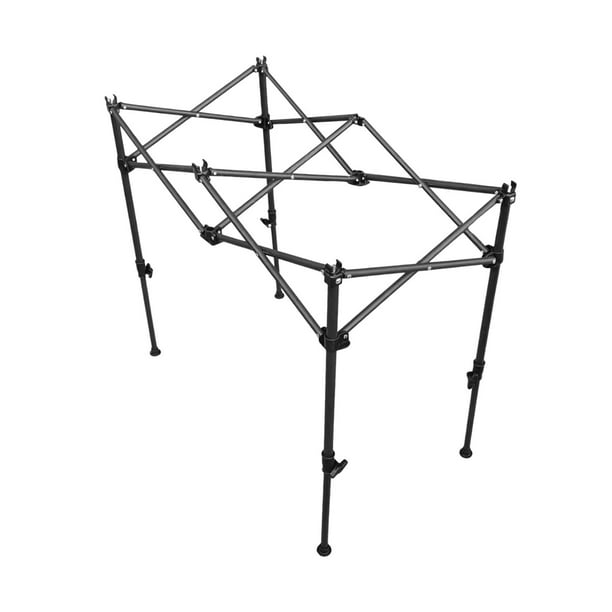 Soporte plegable para acampar en forma de X, soporte de escritorio para picnic, soporte de patas de escritorio duradero y práctico, para reuniones de S