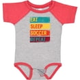 thumbnail image 3 of Inktastic Eat Sleep Soccer Repeat Boys or Girls Baby Bodysuit, 3 of 5