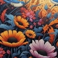 thumbnail image 6 of nygtbtfer  Natural Flowers Round Fitted Tablecloth with Elastic Edge Fitted Table Cloth for Round Table Circular Table Cover Wipeable Round Elastic Table Cloth 38-42, 6 of 8