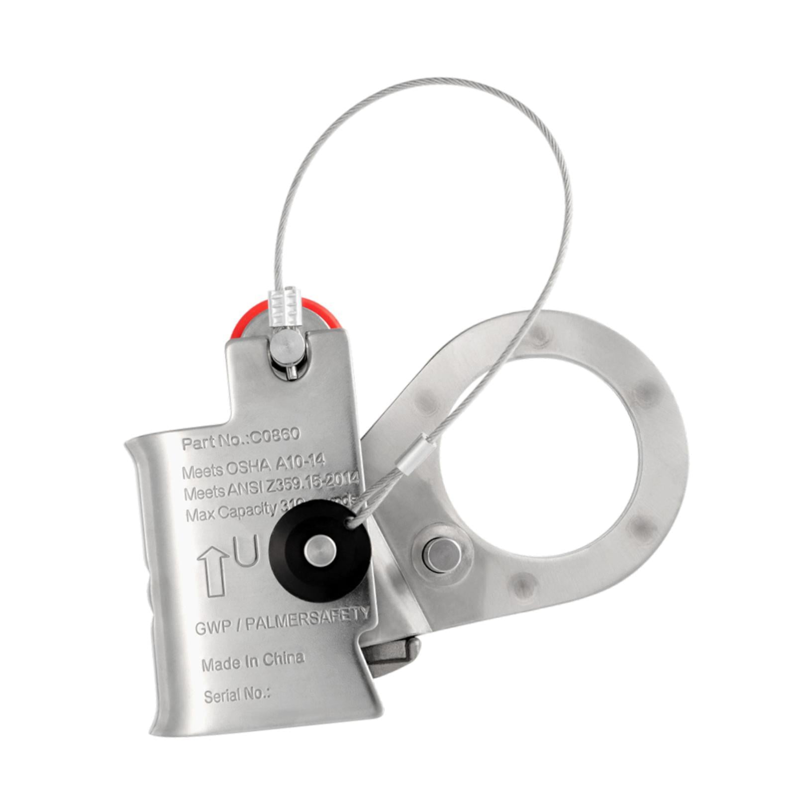 koolsoo Rope Grab Sturdy High Strength Fall Arrester for Rescuing Rappelling Outdoor