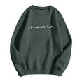 thumbnail image 2 of Women's Sweatshirts 2025 Mama Sweatshirt Long Sleeve Crewneck Casual Graphic Pullover Tops Sweatshirt for Women, 2 of 5