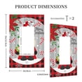 thumbnail image 3 of Fotbe Gnome And Buffalo Plaid Print Duplex Receptacle Wall Plate, 1-Gang 5.0" x3.0" Wall Outlet Covers, Dual Outlet Faceplates Covers, Color-matched Screws Included-Style U, 3 of 6