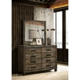 thumbnail image 2 of Woodmont 8-drawer Dresser with Mirror Rustic Golden Brown, 2 of 11