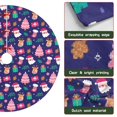 thumbnail image 6 of 30 Inch Christmas Tree Skirt – Velvet Plush Tree Mat, Soft Thickened Polyester with Red Ties, Single-Sided Printing, Available in 30in/36in/48in, Perfect for Holiday Xmas Tree Decoration, 6 of 7