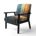 thumbnail image 3 of Designart "Bold Breeziness Colorful Mid Century Elegance I" Multi-Color Mid-century Upholstered Accent Chair - Mid-Century Modern Arm Chair For Living Room, 3 of 5