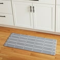 thumbnail image 3 of TOWN & COUNTRY BASICS Comfort Plus Windowpane Plaid Anti Fatigue Comfort Mat, Kitchen Mat, Standing Desk Mat, Dorm Room Rug, Non-Slip Backing, Dark Grey, 18"x39", 3 of 12