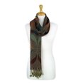 thumbnail image 4 of Paisley Pattern Tow Layered Woven Pashmina Shawl Scarf Wrap Stole, 4 of 4