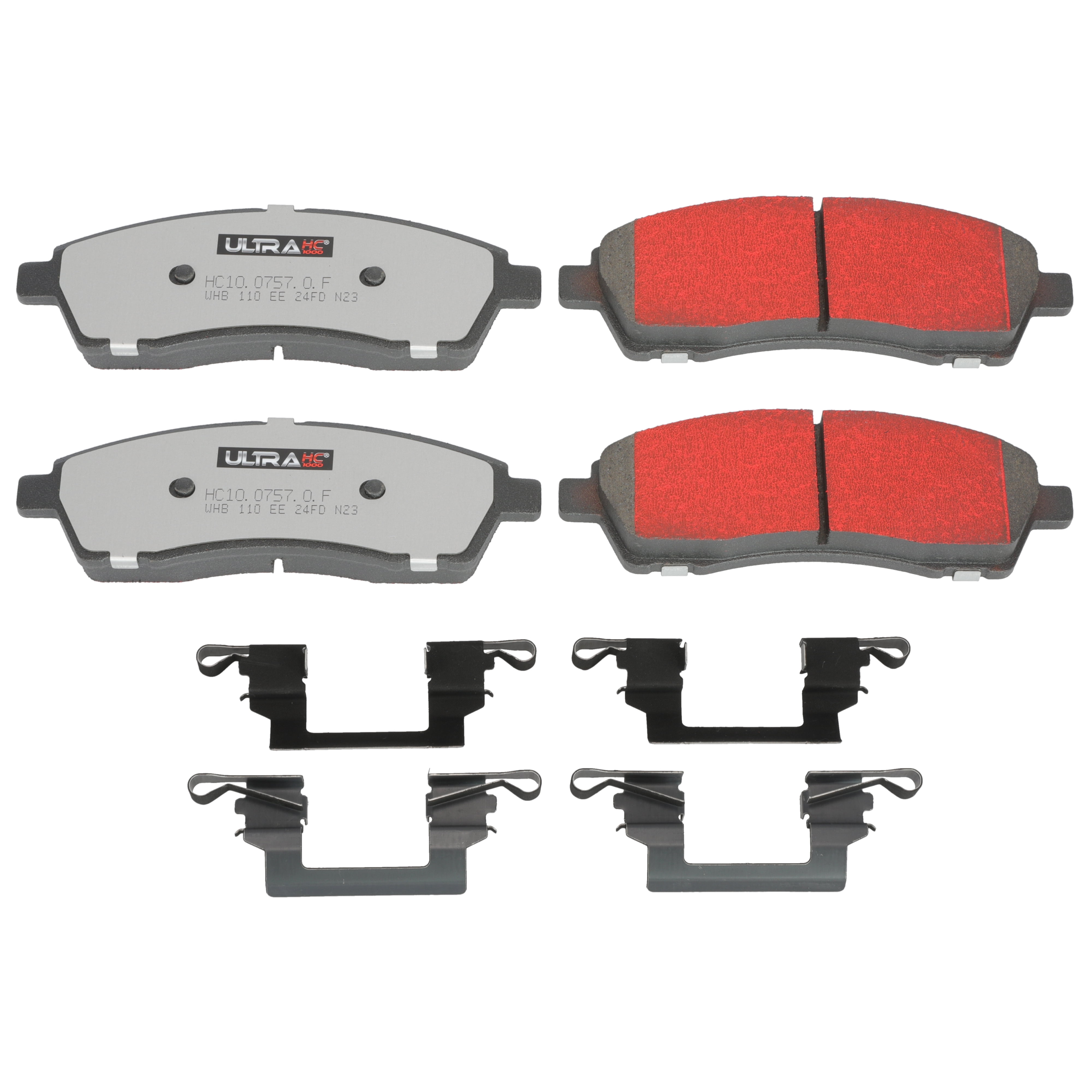 Ultra HC 1000 Brake Pad Set, Rear HC10.0757.0.F, Ford F-250 Super Duty 2004-1999