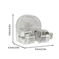 thumbnail image 2 of 3.3x2.6in No-Drill Suction Cup Shower Head Holder Adjustable Angle Bathroom Hook Shower Bracket PET+ABS Shower Wall Mount Shower Head Hooks Heavy Duty Bathroom Accessories(Gray), 2 of 2