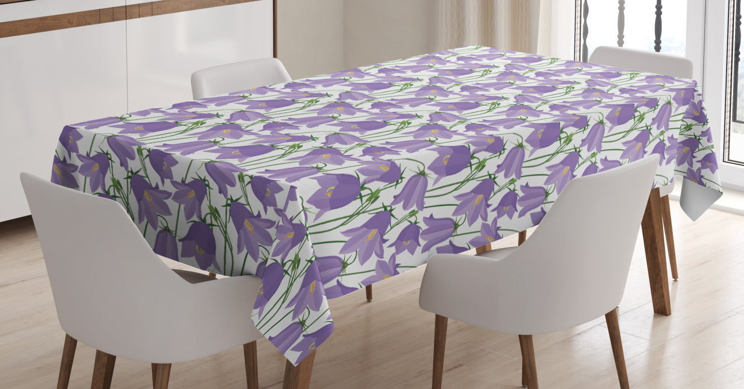 Floral Field Amaryllis Daffodil Blossom Romantic Design 52 X 70 Dining Room Kitchen Rectangular Table Cover Ambesonne Garden Tablecloth Hunter Green Mustard Almond Green