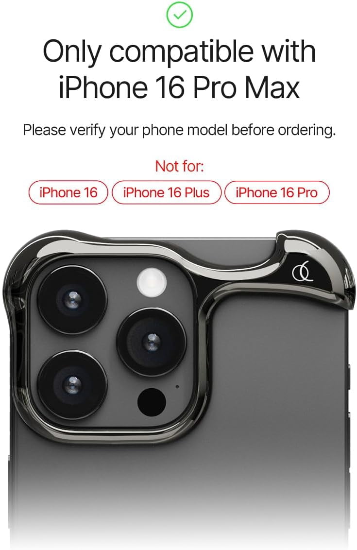 Ultra Slim iPhone 16 Pro Max Case (2025) - Military-Grade Metal Protective Cover | 6.9" Shockproof & Scratch Resistant